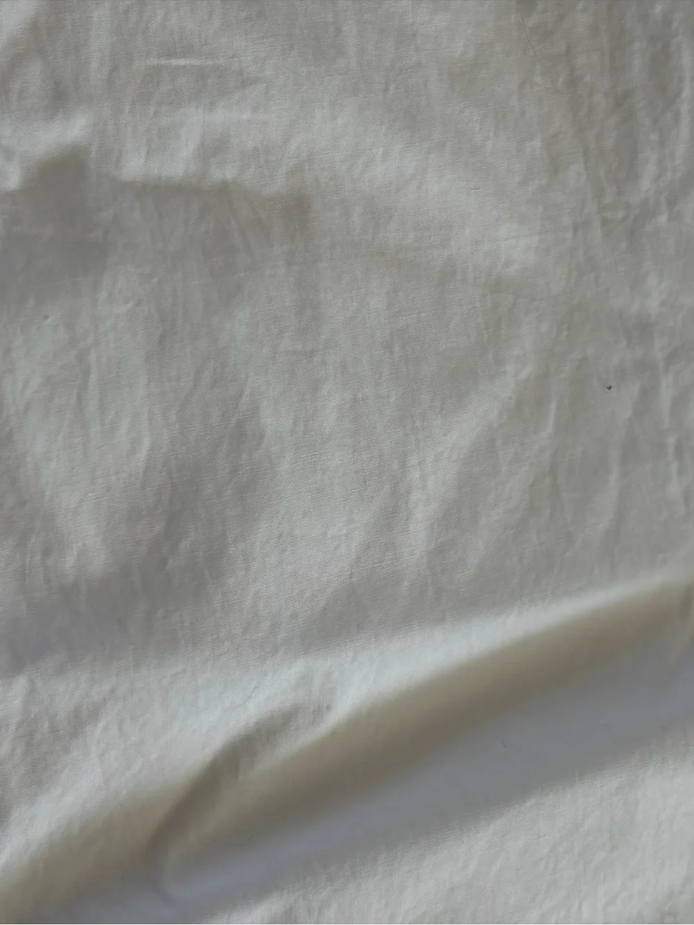 Scalloped white cotton twin duvet from One Kings Lane
